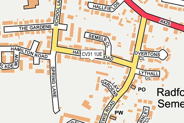 CV31 1UE map - OS OpenMap – Local (Ordnance Survey)