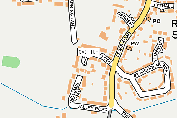 CV31 1UH map - OS OpenMap – Local (Ordnance Survey)