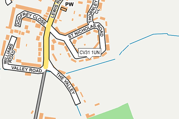 CV31 1UN map - OS OpenMap – Local (Ordnance Survey)