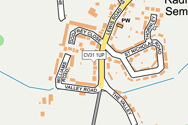 CV31 1UP map - OS OpenMap – Local (Ordnance Survey)