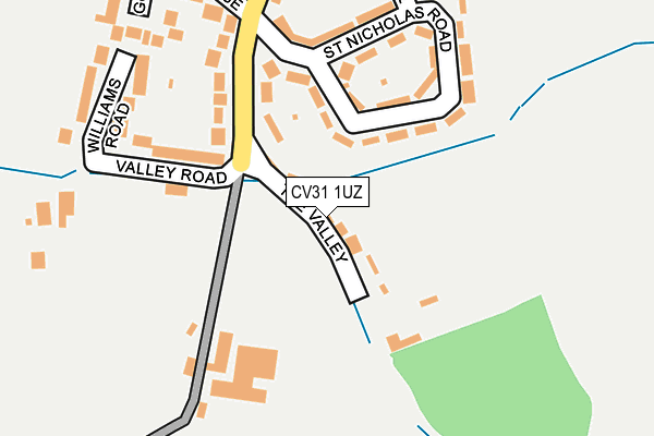 CV31 1UZ map - OS OpenMap – Local (Ordnance Survey)