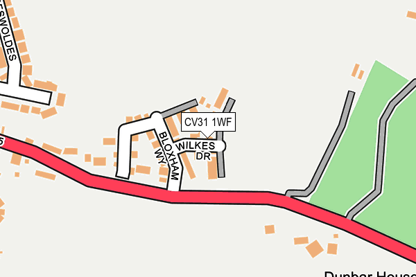 CV31 1WF map - OS OpenMap – Local (Ordnance Survey)