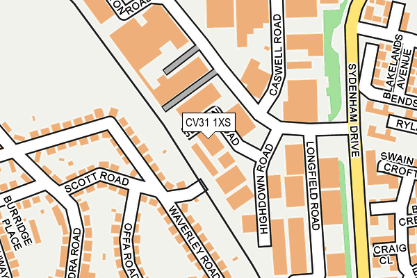CV31 1XS map - OS OpenMap – Local (Ordnance Survey)