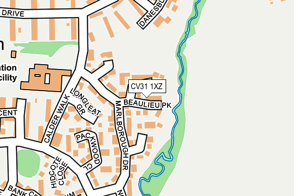 CV31 1XZ map - OS OpenMap – Local (Ordnance Survey)