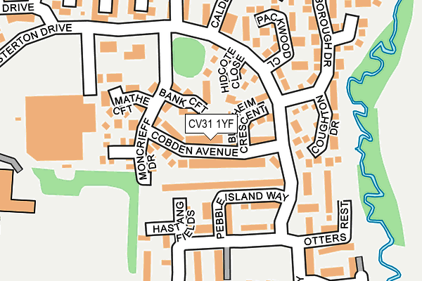 CV31 1YF map - OS OpenMap – Local (Ordnance Survey)