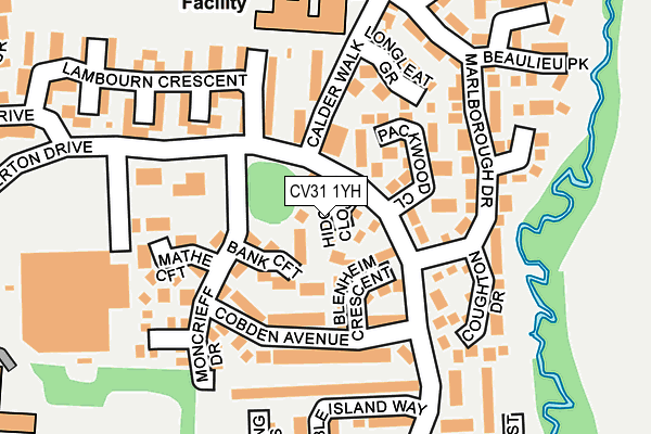 CV31 1YH map - OS OpenMap – Local (Ordnance Survey)