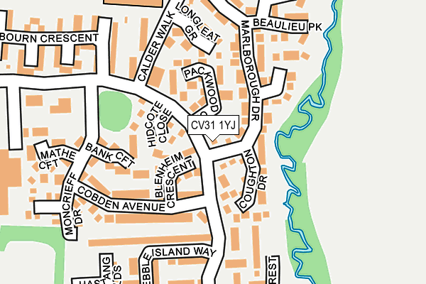 CV31 1YJ map - OS OpenMap – Local (Ordnance Survey)