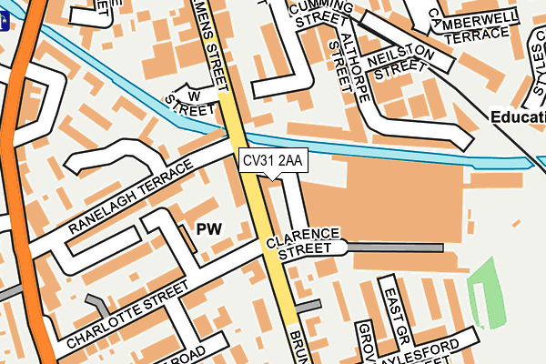 CV31 2AA map - OS OpenMap – Local (Ordnance Survey)