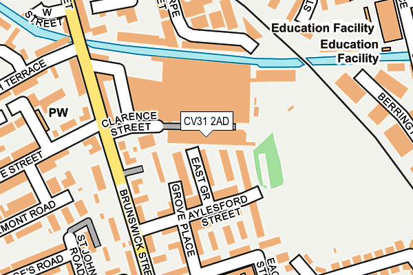 CV31 2AD map - OS OpenMap – Local (Ordnance Survey)