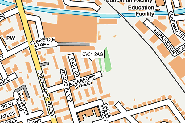CV31 2AG map - OS OpenMap – Local (Ordnance Survey)