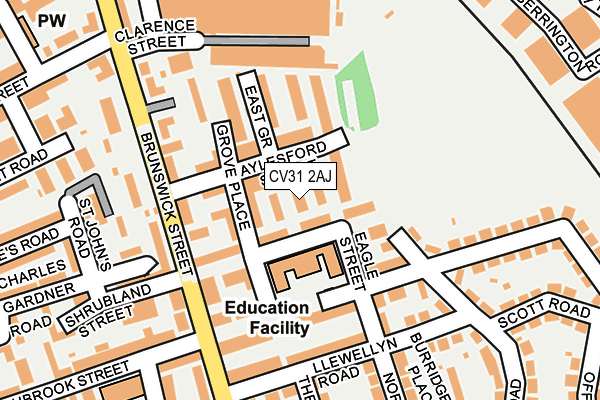 CV31 2AJ map - OS OpenMap – Local (Ordnance Survey)