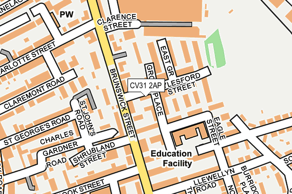 CV31 2AP map - OS OpenMap – Local (Ordnance Survey)