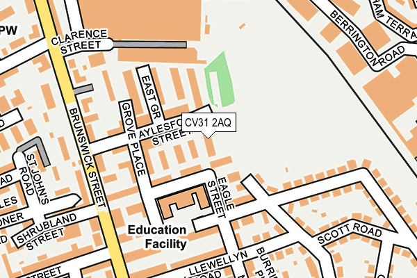 CV31 2AQ map - OS OpenMap – Local (Ordnance Survey)