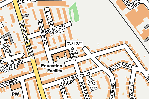 CV31 2AT map - OS OpenMap – Local (Ordnance Survey)