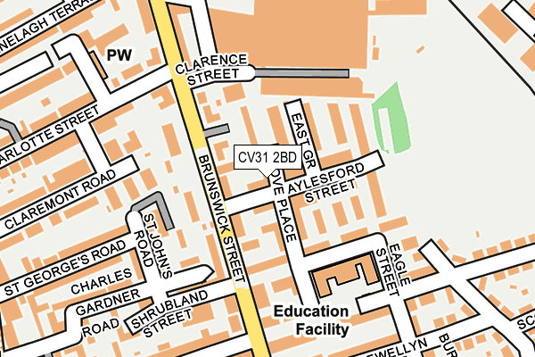CV31 2BD map - OS OpenMap – Local (Ordnance Survey)
