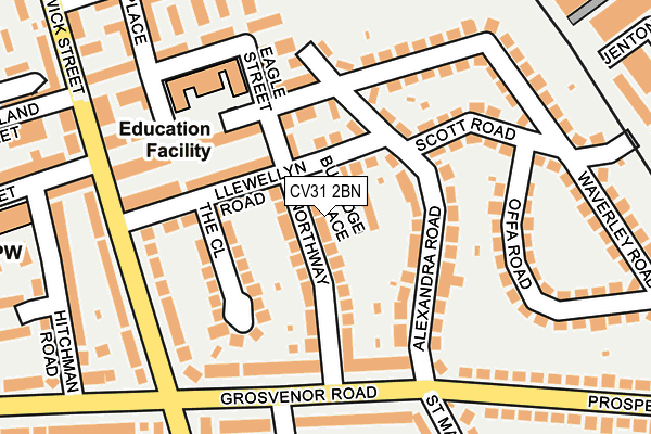 CV31 2BN map - OS OpenMap – Local (Ordnance Survey)