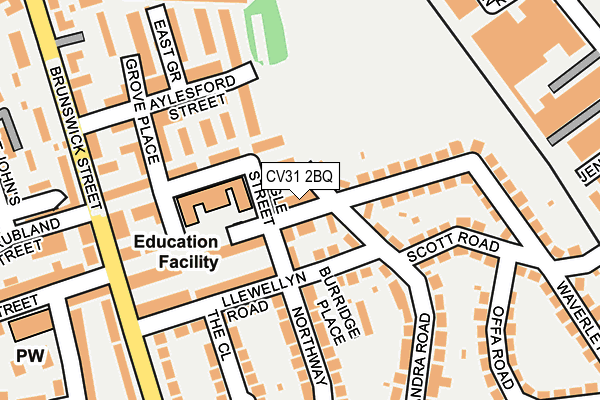 CV31 2BQ map - OS OpenMap – Local (Ordnance Survey)