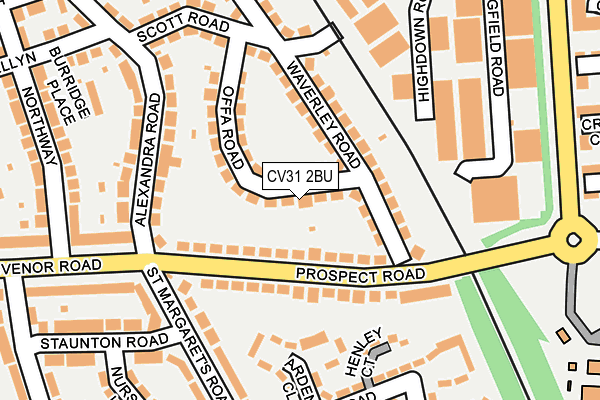 CV31 2BU map - OS OpenMap – Local (Ordnance Survey)