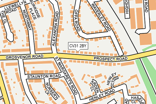 CV31 2BY map - OS OpenMap – Local (Ordnance Survey)