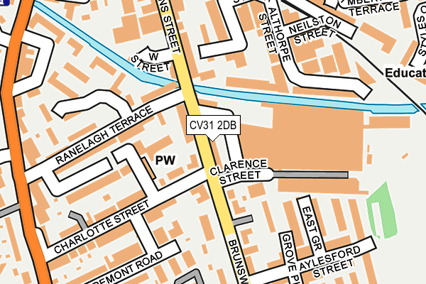 CV31 2DB map - OS OpenMap – Local (Ordnance Survey)
