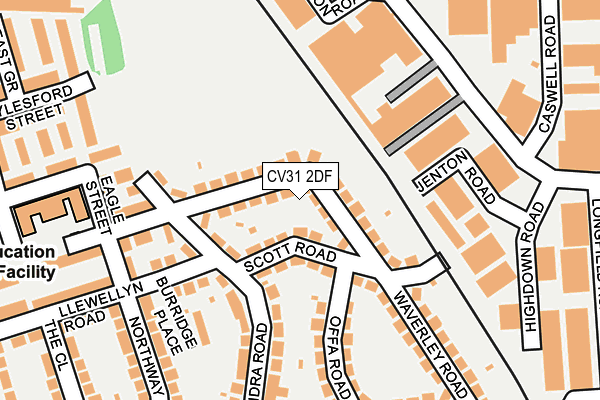 CV31 2DF map - OS OpenMap – Local (Ordnance Survey)