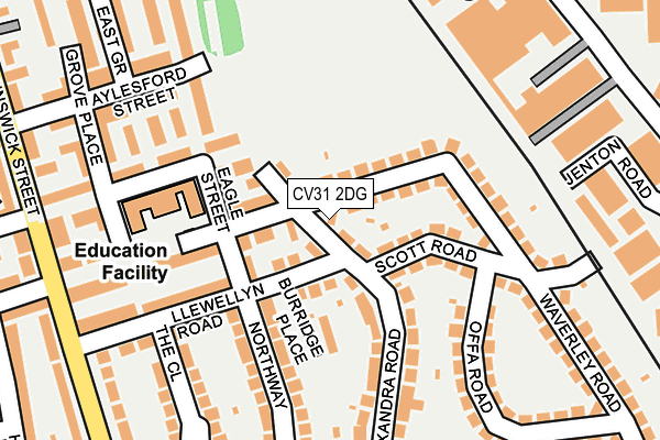 CV31 2DG map - OS OpenMap – Local (Ordnance Survey)