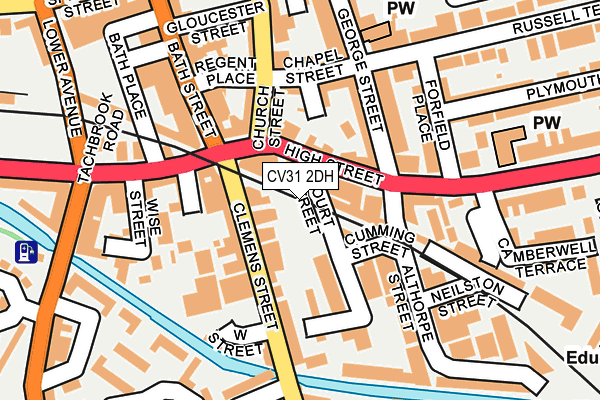 CV31 2DH map - OS OpenMap – Local (Ordnance Survey)