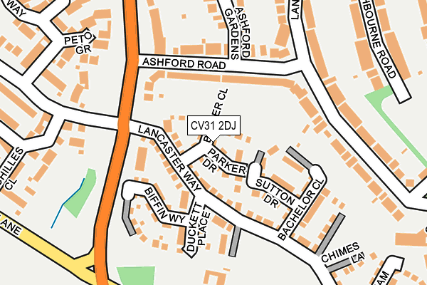 CV31 2DJ map - OS OpenMap – Local (Ordnance Survey)