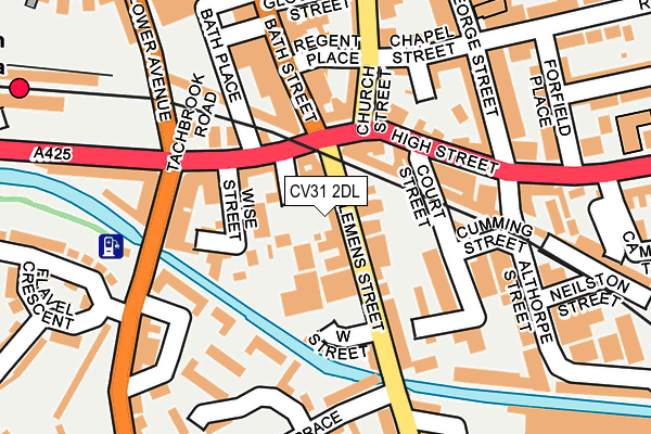 CV31 2DL map - OS OpenMap – Local (Ordnance Survey)