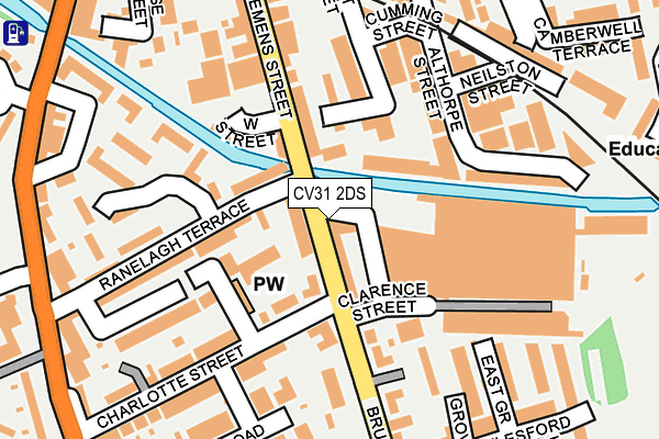 CV31 2DS map - OS OpenMap – Local (Ordnance Survey)