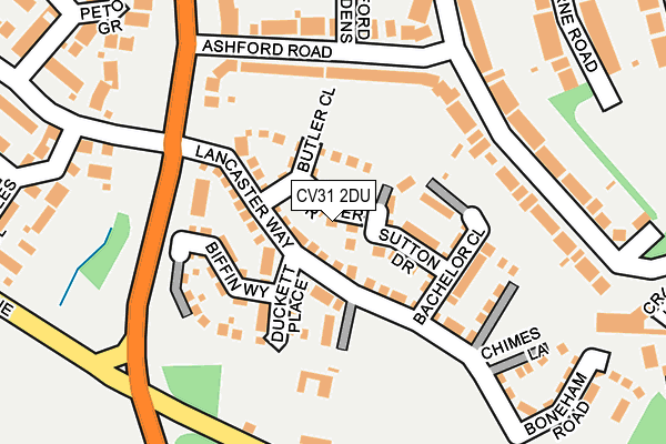 CV31 2DU map - OS OpenMap – Local (Ordnance Survey)