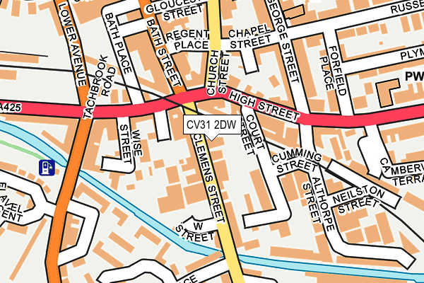 CV31 2DW map - OS OpenMap – Local (Ordnance Survey)