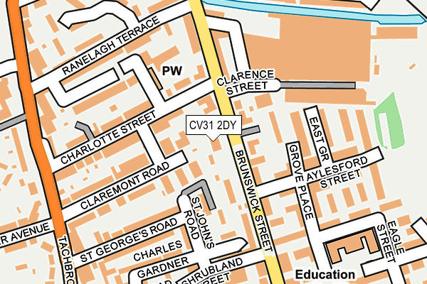 CV31 2DY map - OS OpenMap – Local (Ordnance Survey)