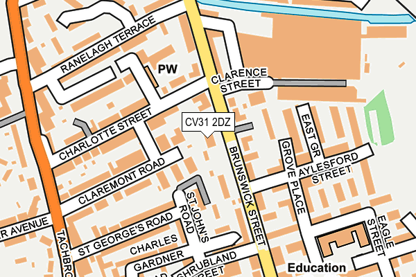 CV31 2DZ map - OS OpenMap – Local (Ordnance Survey)