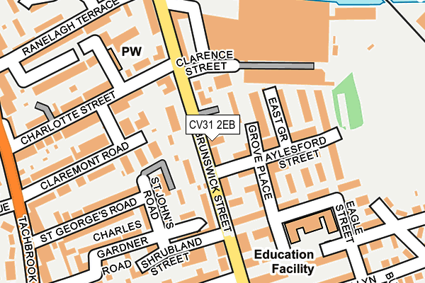 CV31 2EB map - OS OpenMap – Local (Ordnance Survey)