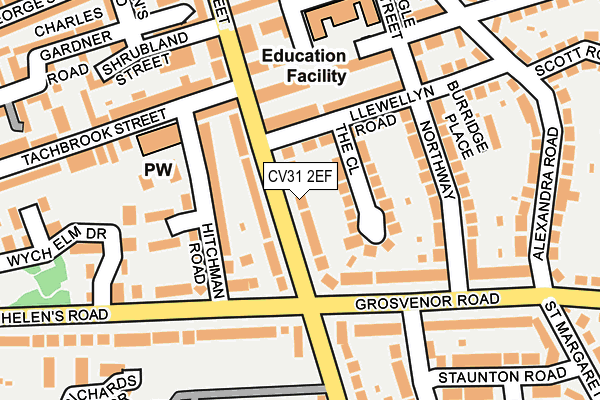 CV31 2EF map - OS OpenMap – Local (Ordnance Survey)