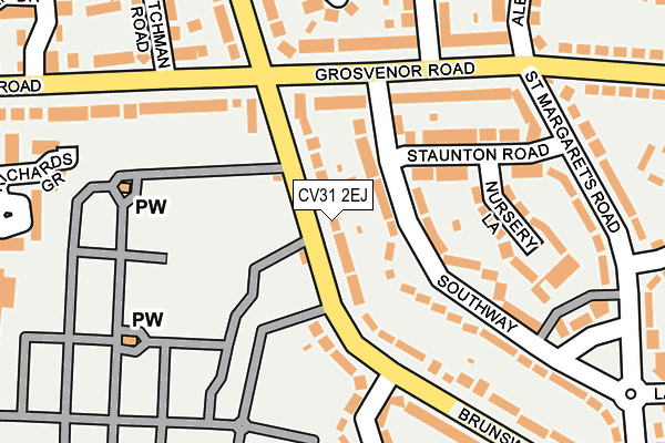 CV31 2EJ map - OS OpenMap – Local (Ordnance Survey)