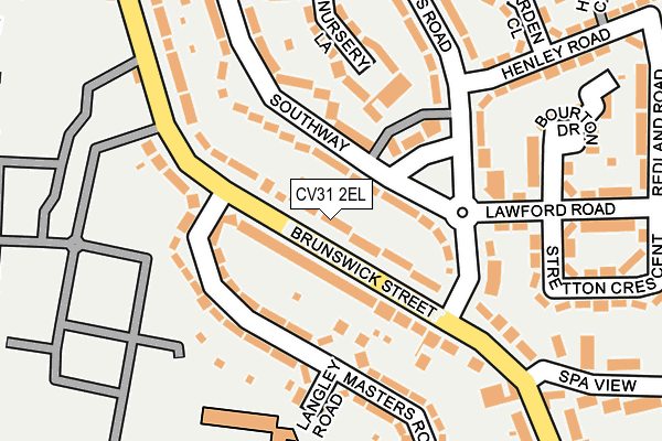 CV31 2EL map - OS OpenMap – Local (Ordnance Survey)