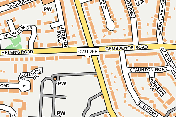 CV31 2EP map - OS OpenMap – Local (Ordnance Survey)