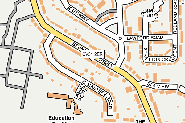 CV31 2ER map - OS OpenMap – Local (Ordnance Survey)