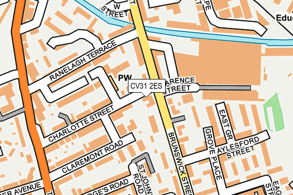 CV31 2ES map - OS OpenMap – Local (Ordnance Survey)