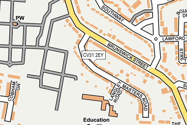 CV31 2EY map - OS OpenMap – Local (Ordnance Survey)