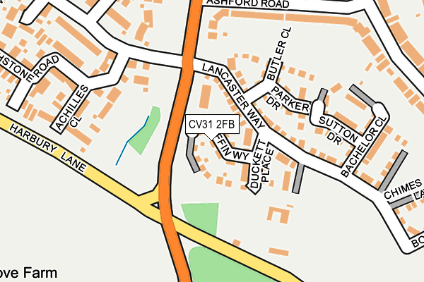 CV31 2FB map - OS OpenMap – Local (Ordnance Survey)