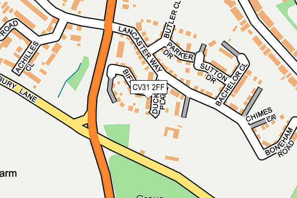 CV31 2FF map - OS OpenMap – Local (Ordnance Survey)