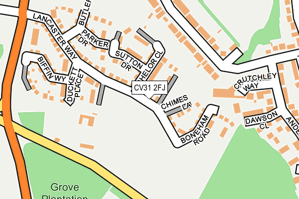 CV31 2FJ map - OS OpenMap – Local (Ordnance Survey)