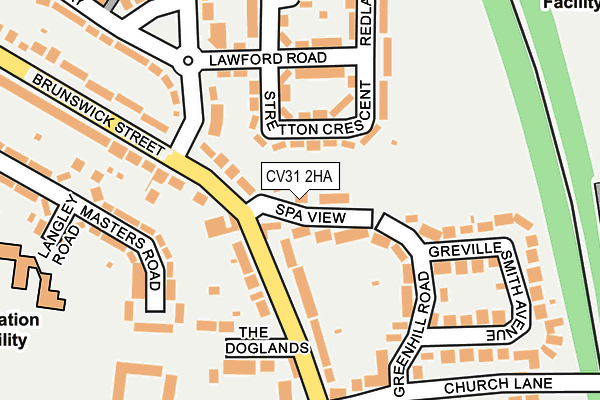 CV31 2HA map - OS OpenMap – Local (Ordnance Survey)