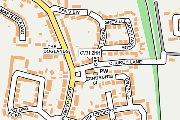 CV31 2HH map - OS OpenMap – Local (Ordnance Survey)