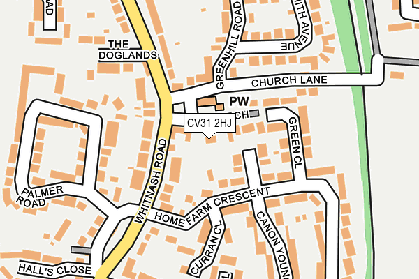 CV31 2HJ map - OS OpenMap – Local (Ordnance Survey)