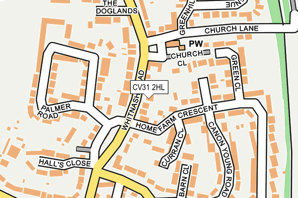 CV31 2HL map - OS OpenMap – Local (Ordnance Survey)