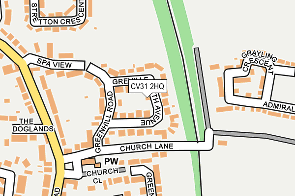 CV31 2HQ map - OS OpenMap – Local (Ordnance Survey)